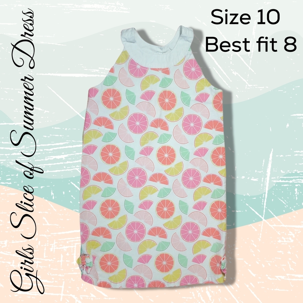 Girls Summer Shift Dress - Picture 1 of 4